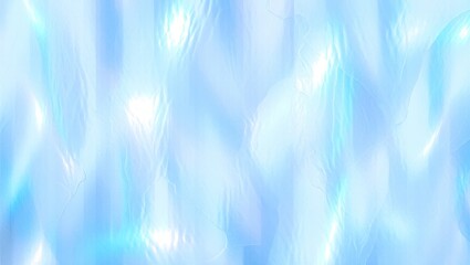 Abstract blue and light pastel background pattern creating a soft rippled surface, iridescent texture, wavy ethereal effect, and serene flowing liquid feel underwater