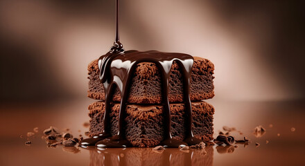 Indulge in the rich decadence of our double chocolate brownie stack, a symphony of flavors that will tantalize your taste buds and elevate any dessert experience.