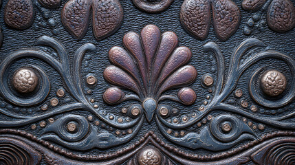Ornate leather texture