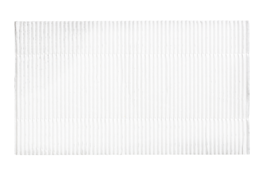 rectangular piece of paper with White Corrugated Texture cut out
