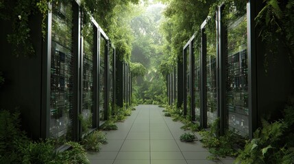 Exploring sustainable computing with green technologies in a lush indoor ecosystem
