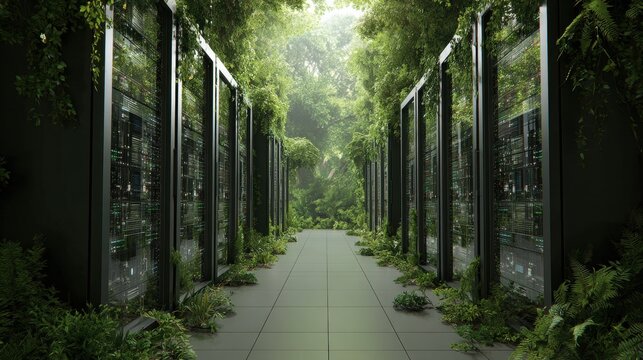 Exploring sustainable computing with green technologies in a lush indoor ecosystem