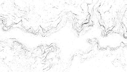 Black and white abstract wavy lines and speckles texture background vector