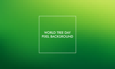 World Tree Day Pixel Background good for poster, social media, background, wallpaper, banner