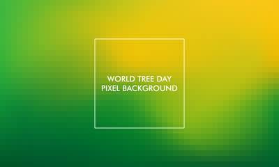 World Tree Day Pixel Background good for poster, social media, background, wallpaper, banner