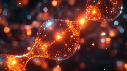 Neural network connections transmitting digital electrical impulses - Powered by Adobe