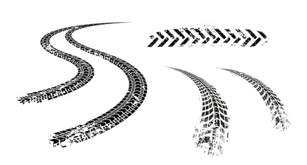 tire tracks illustration