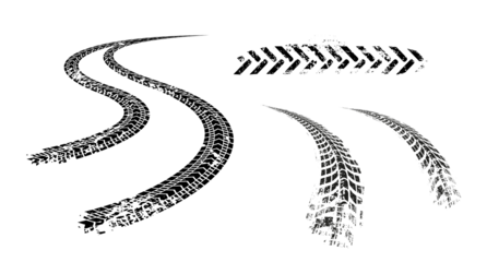 tire tracks illustration