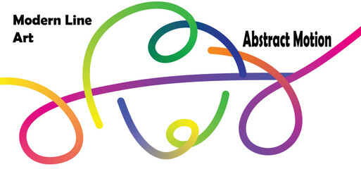 Vibrant undulating lines create a dynamic abstract composition, symbolizing interconnectedness and fluid energy in modern graphic design