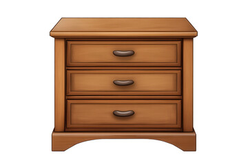 Nightstand with three drawers designed for bedroom organization and decor suitable for various interior styles and needs