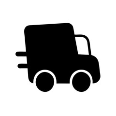 Fast delivery truck icon, logistics and shipping concept Vector, illustration