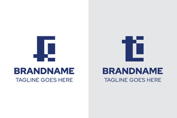 Letters FI TI Monogram Logo, symbolizing balance, unity, and modern professionalism