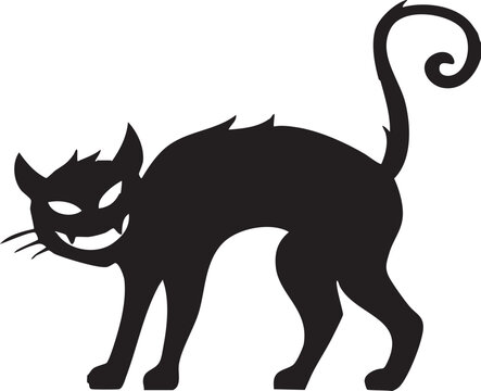 black cat vector illustration - Powered by Adobe
