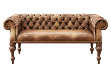 Upholstered bench featuring a classic tufted design, ideal for living room or entryway seating with an elegant aesthetic