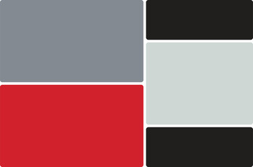 Modern geometric background with red, gray, light gray, and black rectangles
