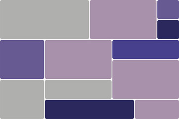 Abstract background with rounded rectangles in gray, purple and violet tones