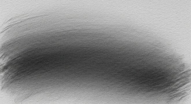 Abstract smudge of graphite pencil lines on paper, fading to light gray
