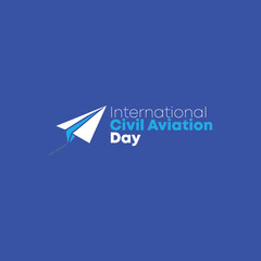 World Civil Aviation Day Celebration with Paper Airplane