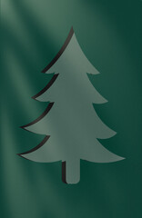 Unique Christmas tree design with holiday