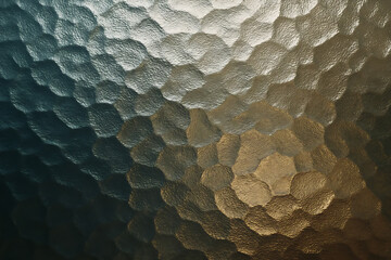 Abstract background of textured glass with light and dark reflections