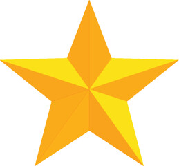 gold star isolated on white