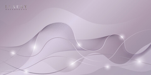 Obraz premium A luxurious lilac background with smooth, wavy gradients