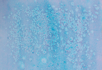 Blue watercolor background reminiscent of frost on glass.