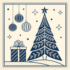 christmas tree with gifts