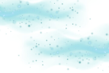 Abstract blue watercolor wave with dots