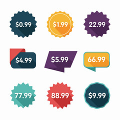 Colorful Discount price tag