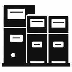 vector illustration of a set of furniture