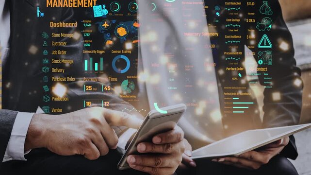 Inventory management dashboard showing supply chain performance, stock levels, order cycle times, cost reduction, and procurement ROI. Inventory tracking, and streamline warehouse efficiency. Thunk