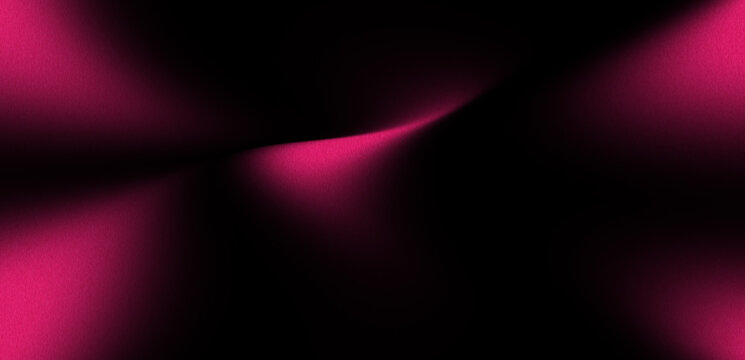 red glowing grainy texture gradient wave on dark black surface, abstract futuristic poster design background