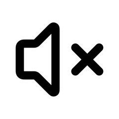 Speaker off icon vector UI
