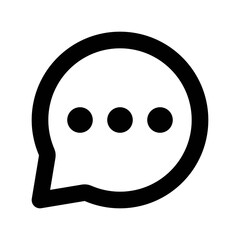 Chat bubble icon vector UI