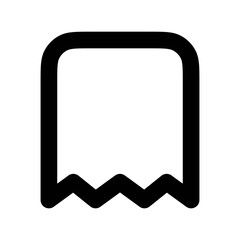 Receipt icon vector UI