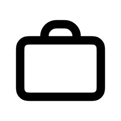 Briefcase icon vector UI