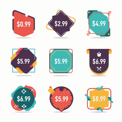 set of discount labels
