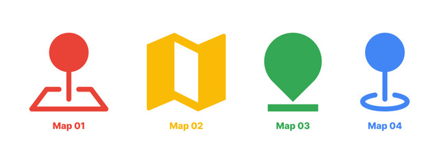 Map and Location Icons