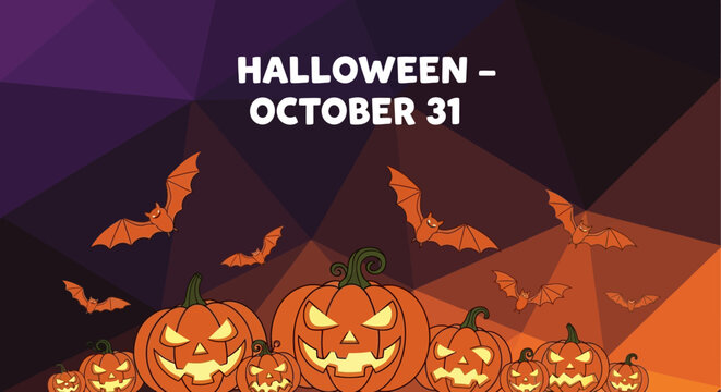 Halloween Night - Pumpkins, Bats, and Spooky October 31st Celebration.