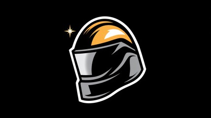 Stylish and Modern Racing Helmet Graphic Design for Sports Theme