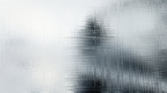 Abstract silhouette behind frosted glass &ndash; emotional isolation and blurred perception concept