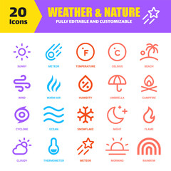 Weather and Nature Icons