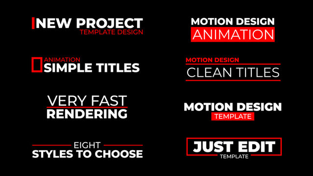 Clean Modern Title Animation