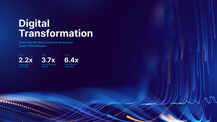 Big Data Flow AI Dots Particles Background. Digital Neural Network. Concept of Artificial Intelligence Technology Machine Deep Learning. Digital Communication. Science Technology Vector.