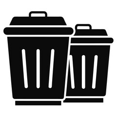 Simple trash can icon