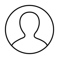 Avatar minimalist ux ui icon