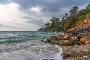 Canadel beach in the south of France