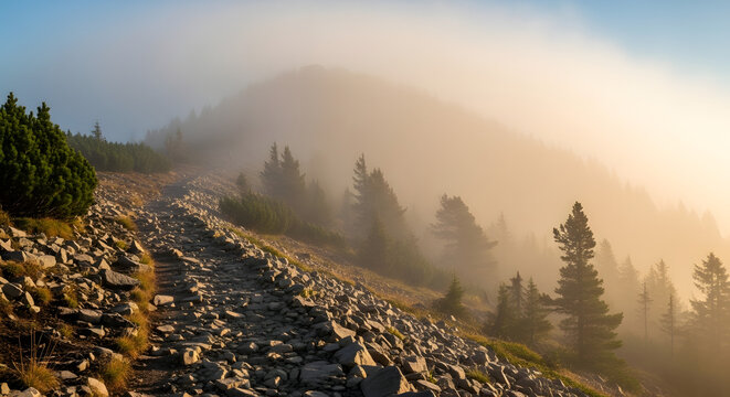 morning in the mountains