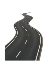 Winding Asphalt Road Journey Ahead Open Road Travel Destination High quality Realistic image.